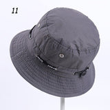 Sparsil Unisex Outdoor Camouflage Bucket Hat Double-Sided Wearable Fishing Caps Men Women Solid Fashion Sunscreen Breathable Hat