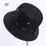 Sparsil Unisex Outdoor Camouflage Bucket Hat Double-Sided Wearable Fishing Caps Men Women Solid Fashion Sunscreen Breathable Hat